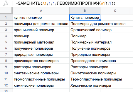 20 формул Google Таблиц для контекстной рекламы