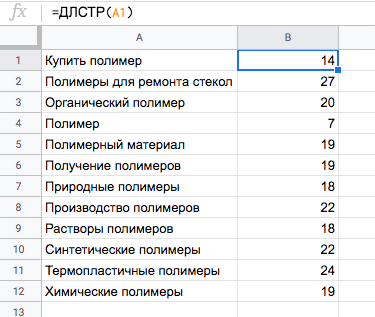 20 формул Google Таблиц для контекстной рекламы