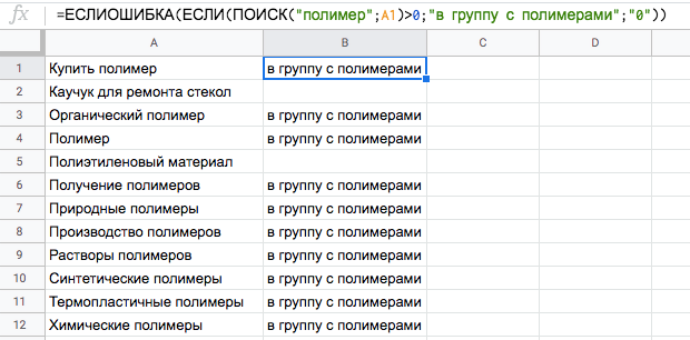 20 формул Google Таблиц для контекстной рекламы