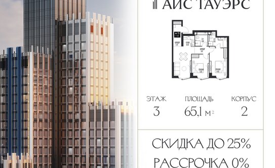 Названа зарплата для покупки в ипотеку «двушки» в Москве