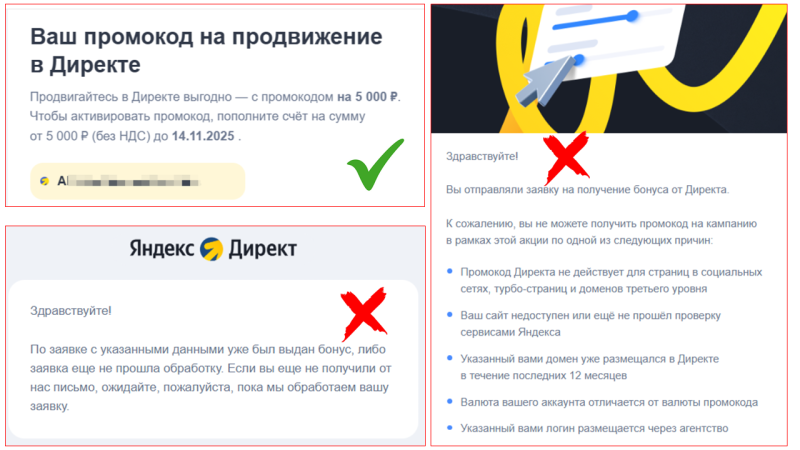 Промокоды на рекламу в Яндекс Директе