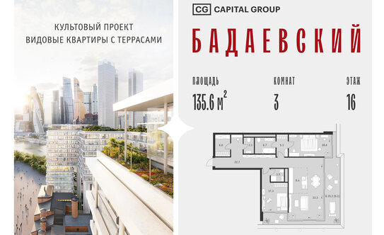 В Санкт-Петербурге продаётся самый дорогой этаж из объединённых квартир