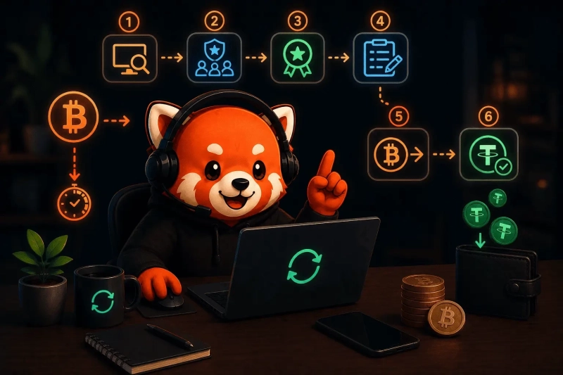 Обмен BTC на USDT — как сделать с минимальной комиссией в 2026